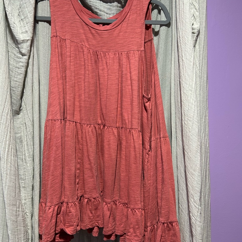 Sleeveless Coral Top
